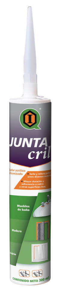 Sellador Imperquimia Juntacril Siliconizado Cartucho 300 ml Blanco
