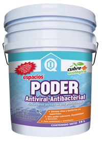 Pintura Imperquimia Espacios Poder Antibacterial Cubeta 19 l Blanco