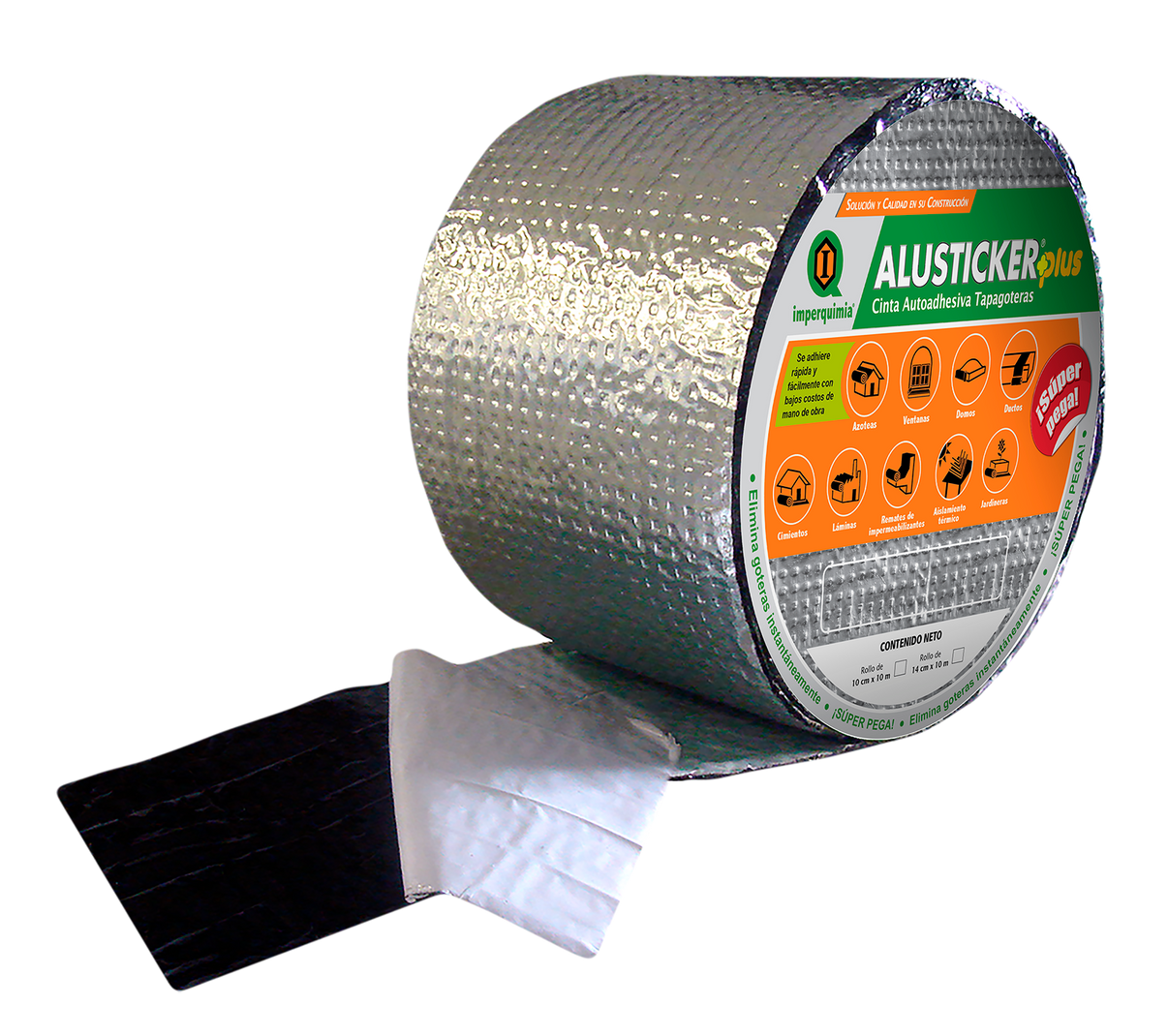 Cinta tapagoteras ALUSTICKER PLUS 50 cm x 10 m Imperquimia