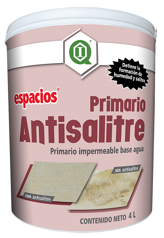 Sellador Antisalitre Imperquimia Espacios 4 Litros para protección contra humedad y salitre en muros