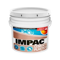 Cubeta de IMPAC Cemento Plástico Acrílico color blanco para reparación de losas.