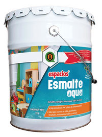 Pintura Acrílica Ecológica ESPACIOS ESMALTE AQUA Blanco 19 L Imperquimia