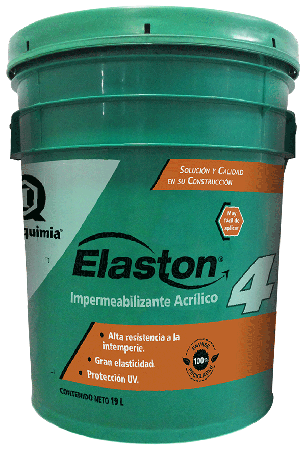impermeabilizante elaston 4 rojo 19 litros imperquimia