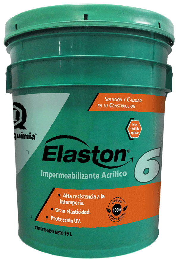 impermeabilizante elaston 6 años 19 litros blanco imperquimia