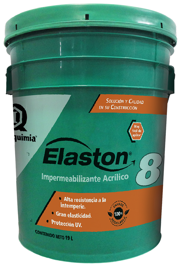 impermeabilizante elaston 8 años rojo 19 litros imperquimia