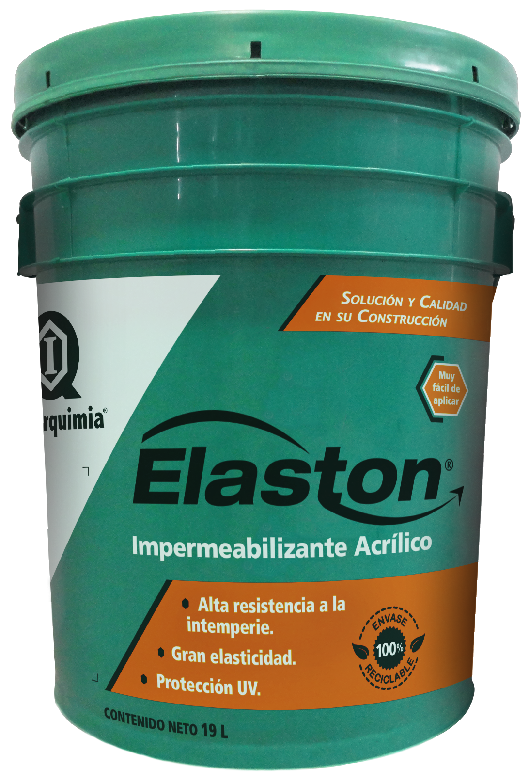 impermeabilizante transparente elaston 19 litros para muros