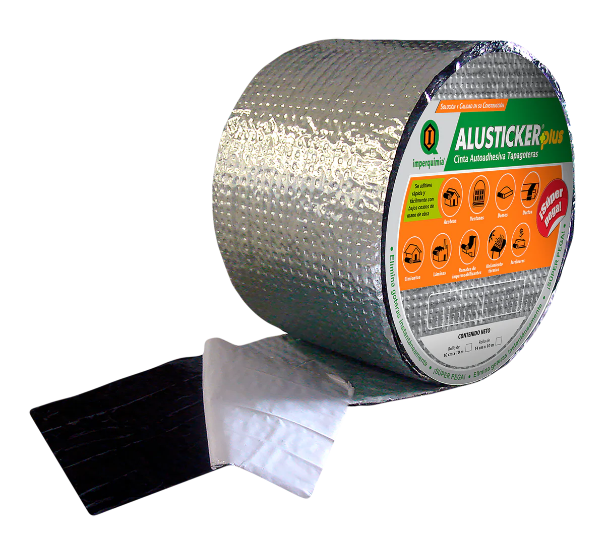Cinta Tapagoteras Autoadherible ALUSTICKER PLUS 1 m x 84 cm x 1.5 mm Imperquimia
